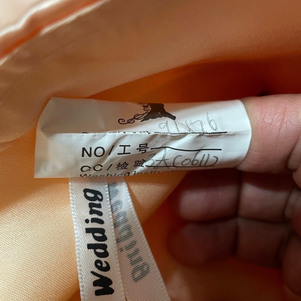 Vnaix Wedding Dress Color Peach NWOT - Picture 8 of 11